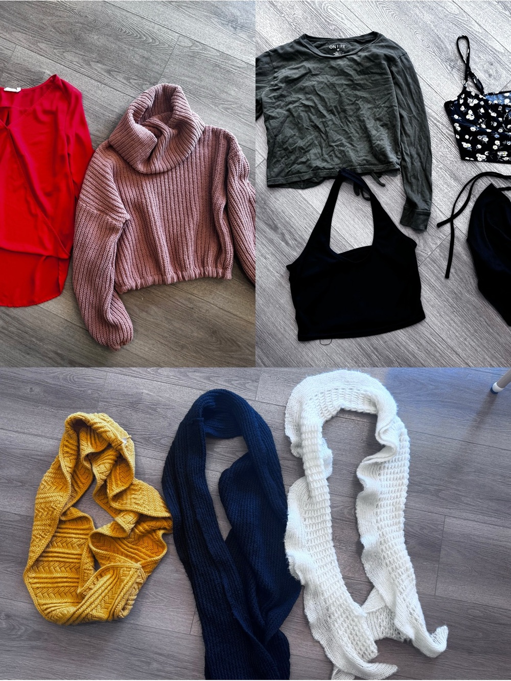 Unknown Brand Rose Pink Cropped Turtleneck Knit Sweater